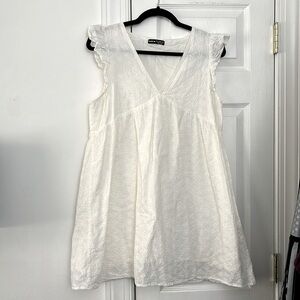 White Bbaydoll A-Line Dress